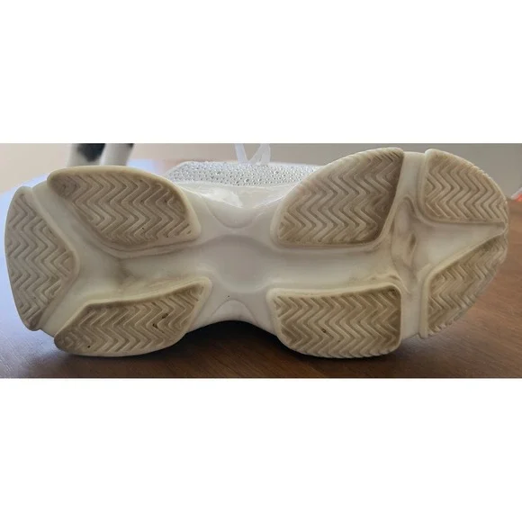 Juicy Couture Y2K White Bling Chunky  Bling Sneakers size 9 - Picture 11 of 12